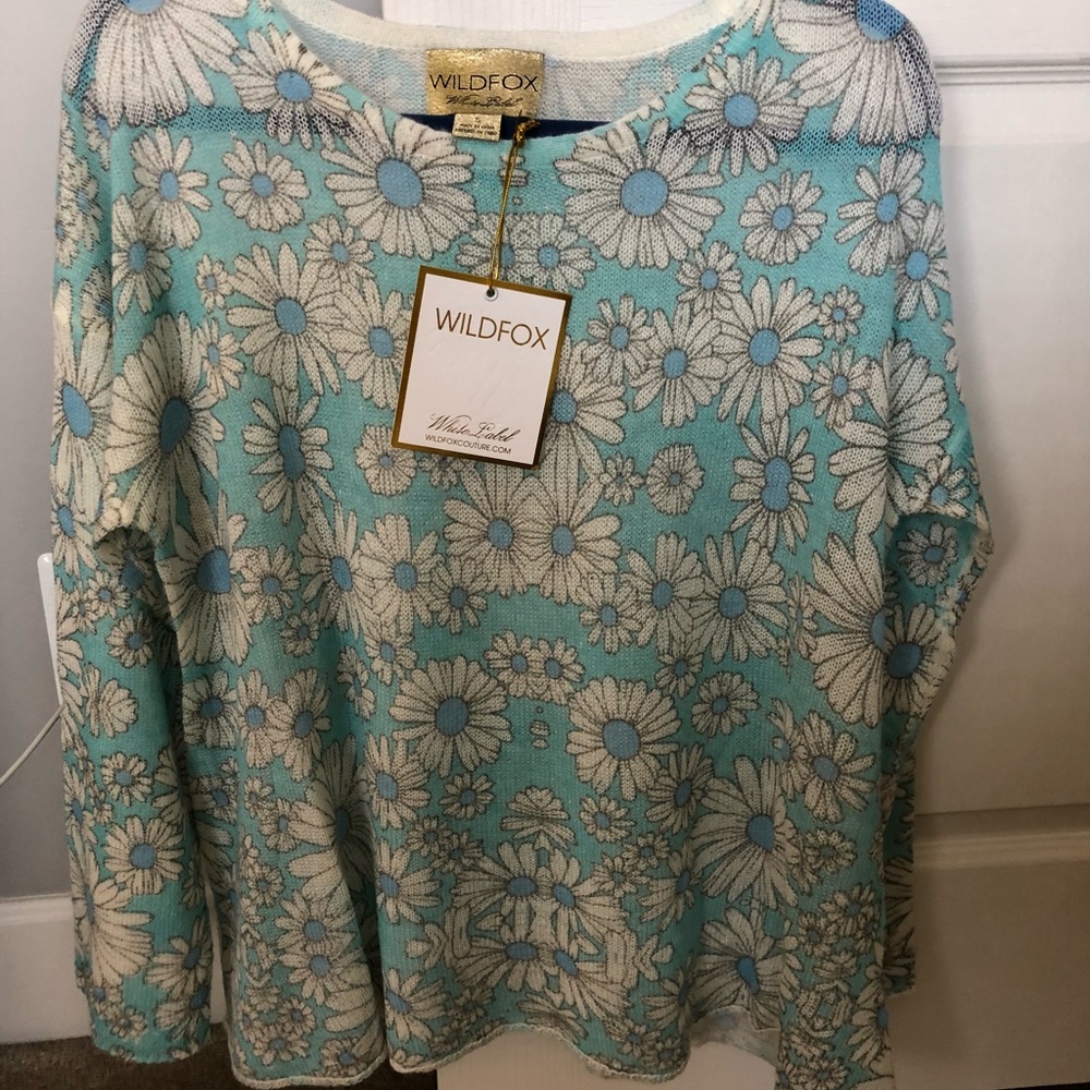 Wildfox White Label Daisy Sweater HTF